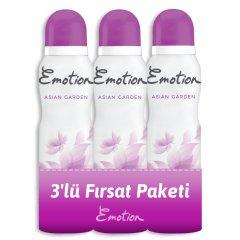 Emotion Asian Garden Deodorant 3x150ml