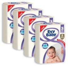 Load image into Gallery viewer, Evy Baby Bebek Bezi 3 Numara 4&#39;lü Jumbo Paket 166 Adet