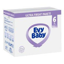 Load image into Gallery viewer, Evy Baby Bebek Bezi 6 Numara Ekstra Large Ultra Fırsat 102 Adet