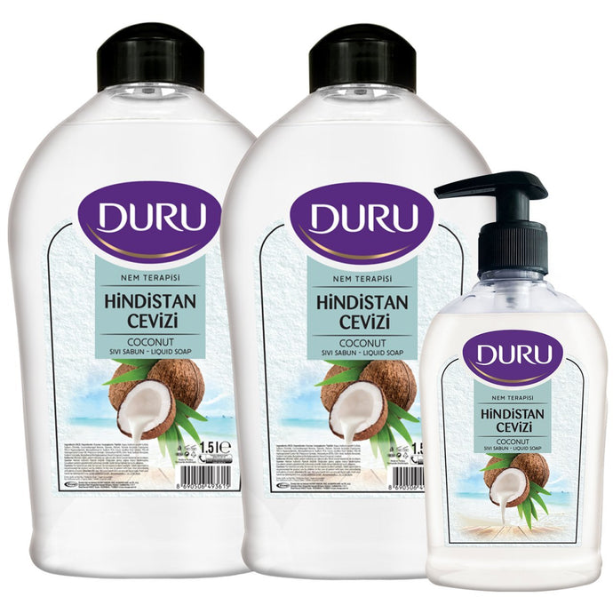 Duru Hindistan Cevizli Sıvı Sabun 1,5+1,5+300ml